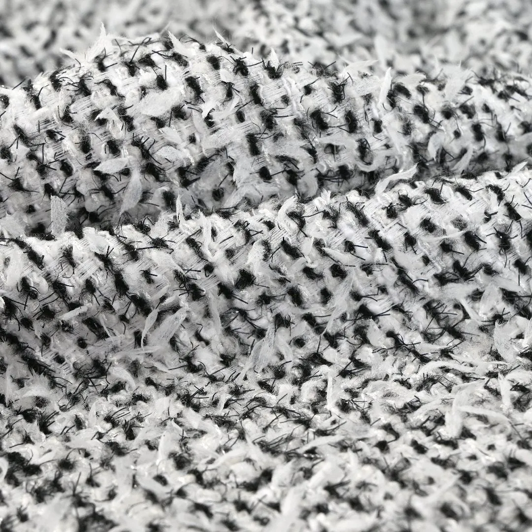 White Black Bouclé 5076