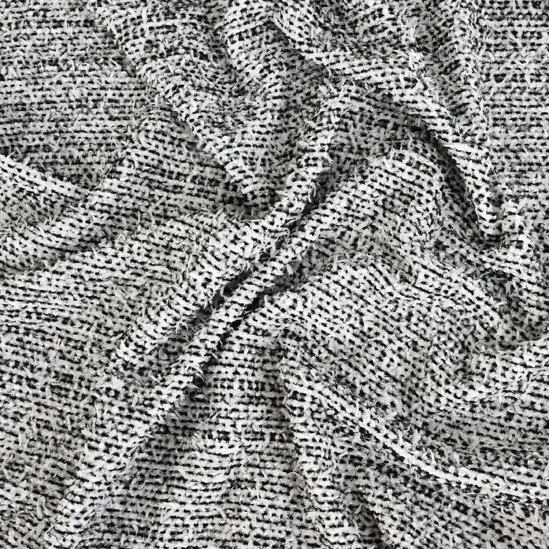 White Black Bouclé 5076