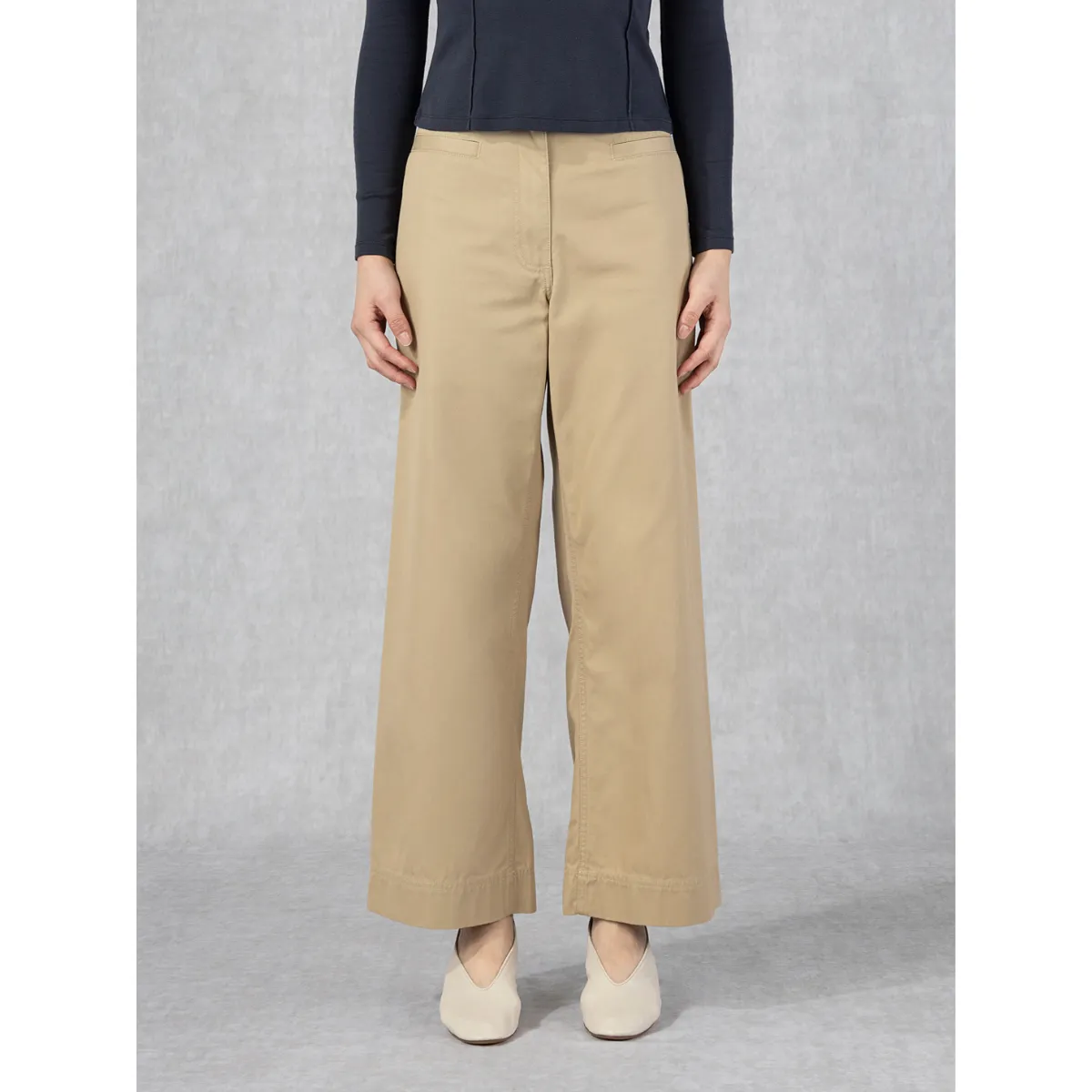 Wide Leg Pants Khaki