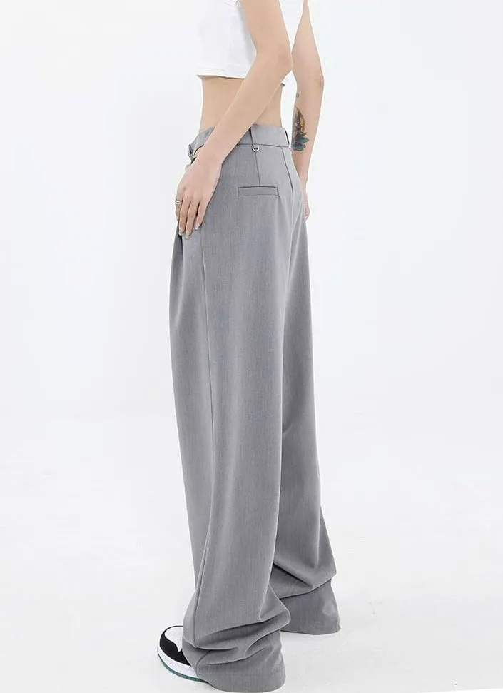 Wide Leg Waist Cutout Pants