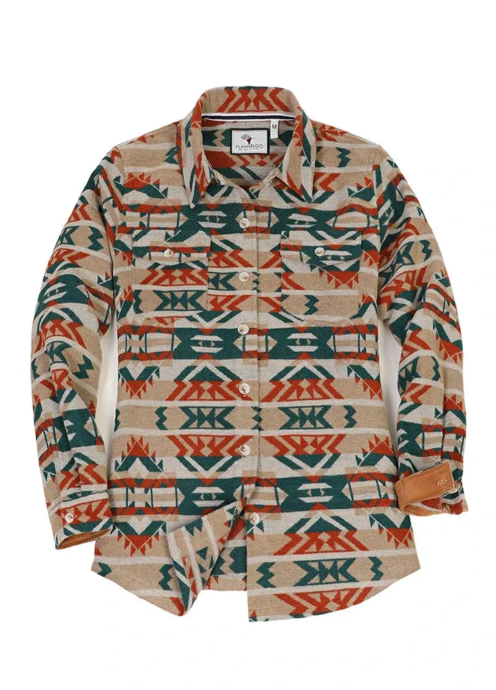 Women's Aztec Shirt Jacket, Wool Blend