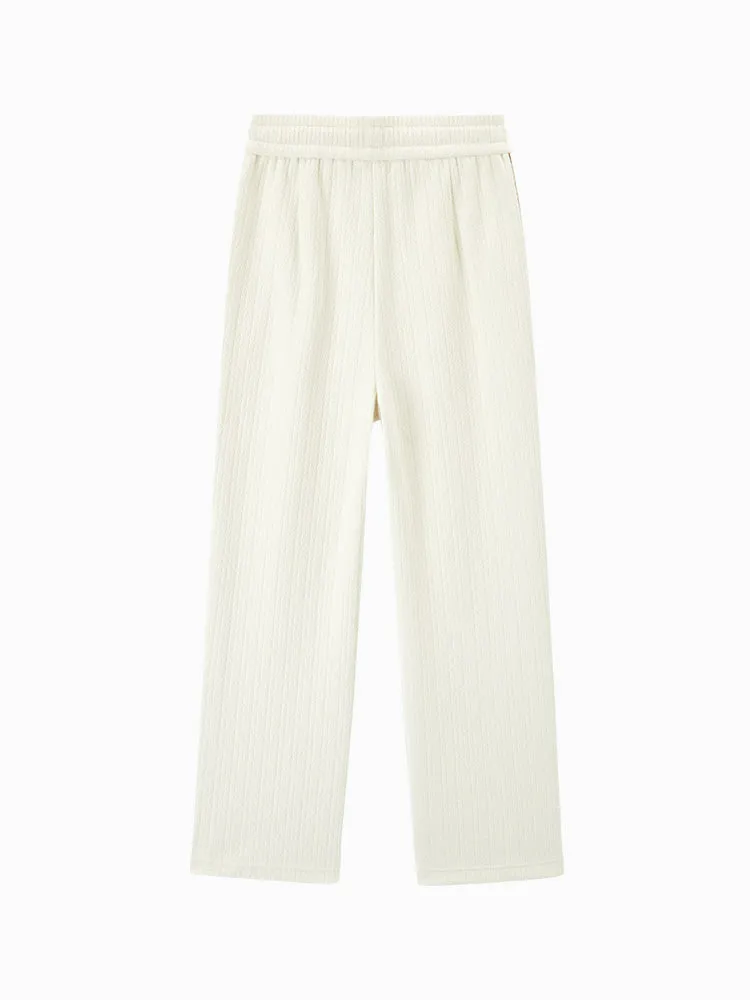 Women's white wide leg pants