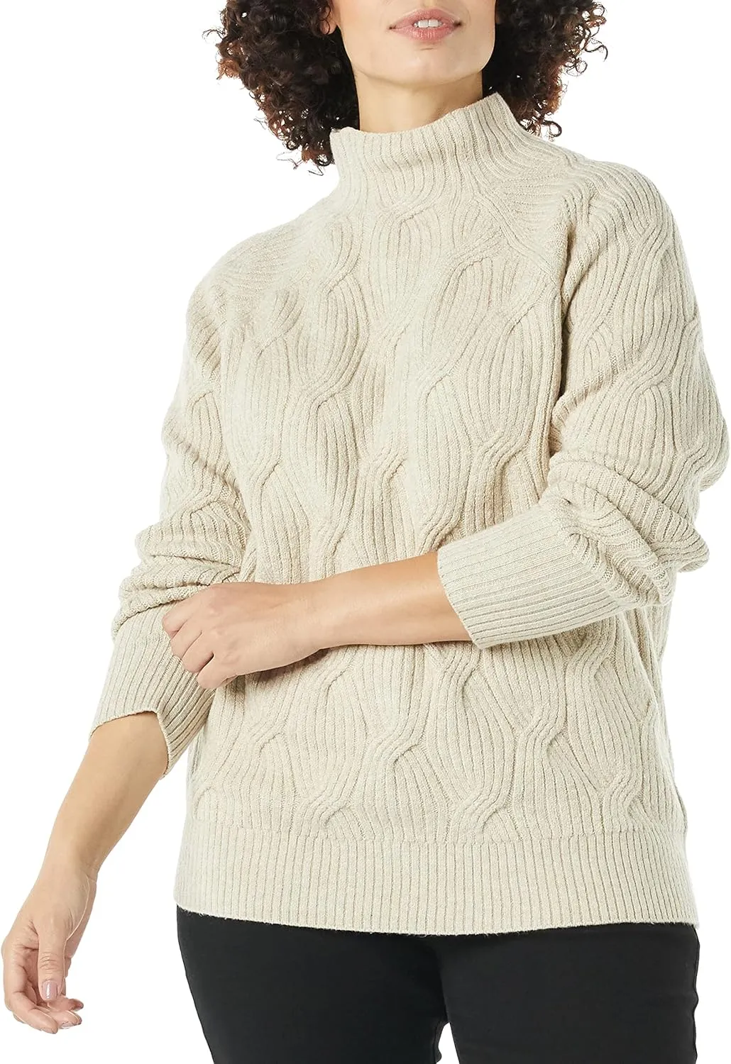 Women’s Winter Sweater, Soft Touch Funnel Neck Knit