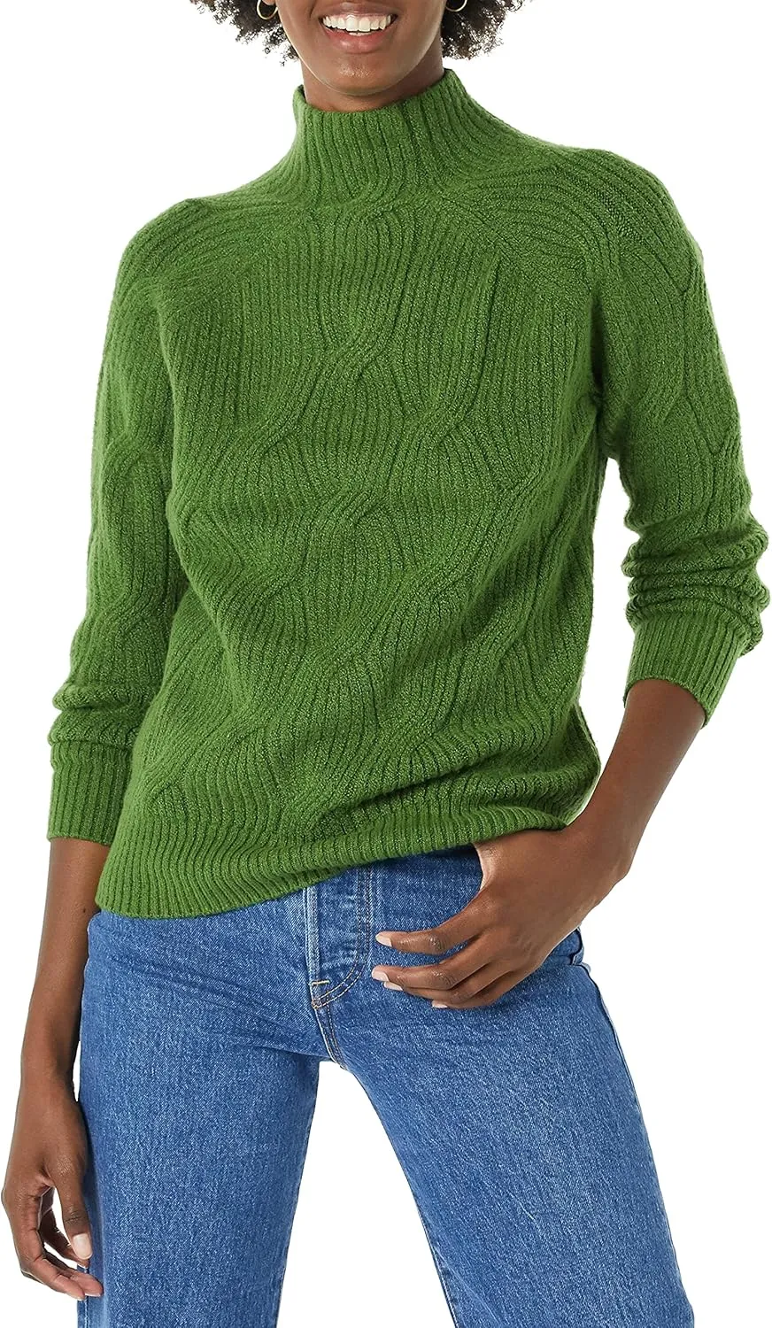 Women’s Winter Sweater, Soft Touch Funnel Neck Knit