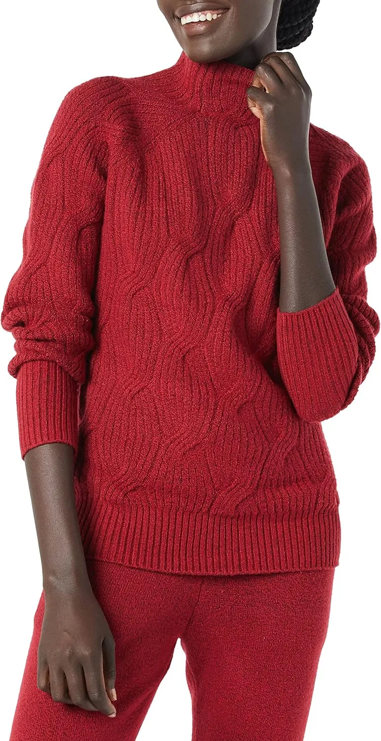 Women’s Winter Sweater, Soft Touch Funnel Neck Knit