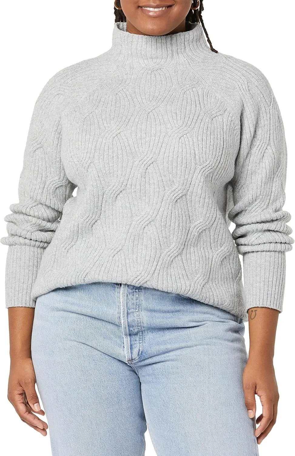 Women’s Winter Sweater, Soft Touch Funnel Neck Knit