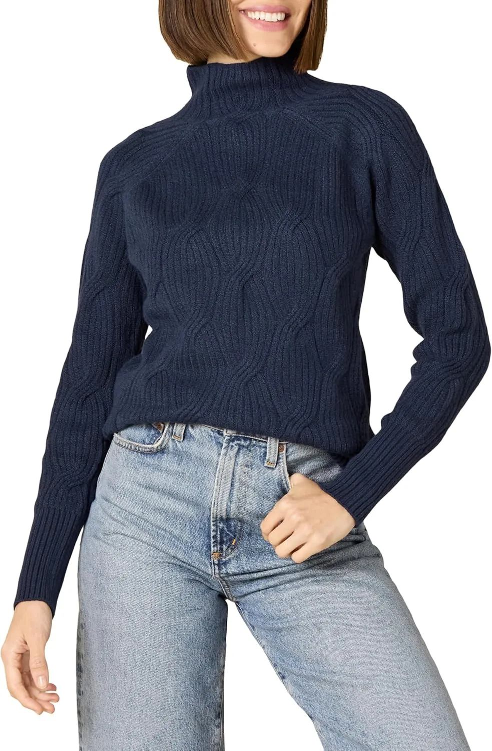 Women’s Winter Sweater, Soft Touch Funnel Neck Knit