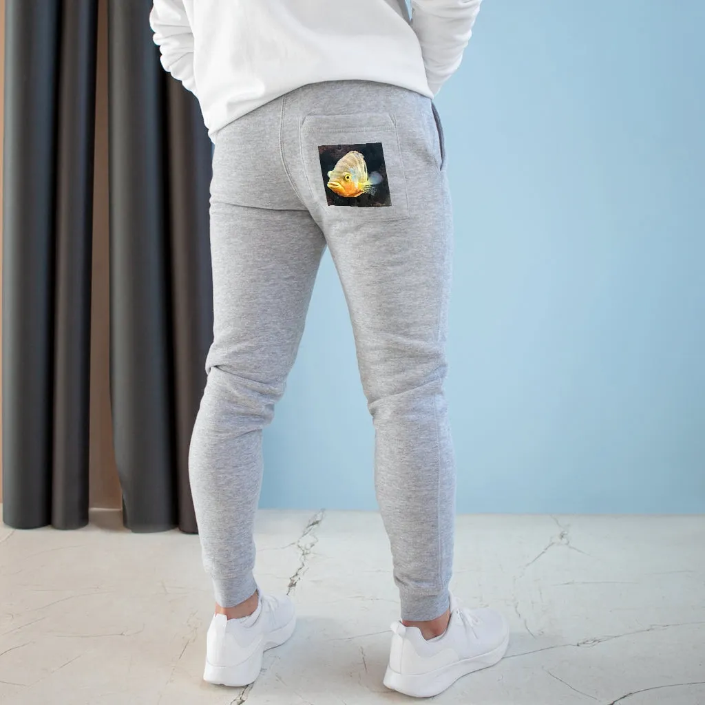 Yellow Orange Fish Premium Fleece Joggers