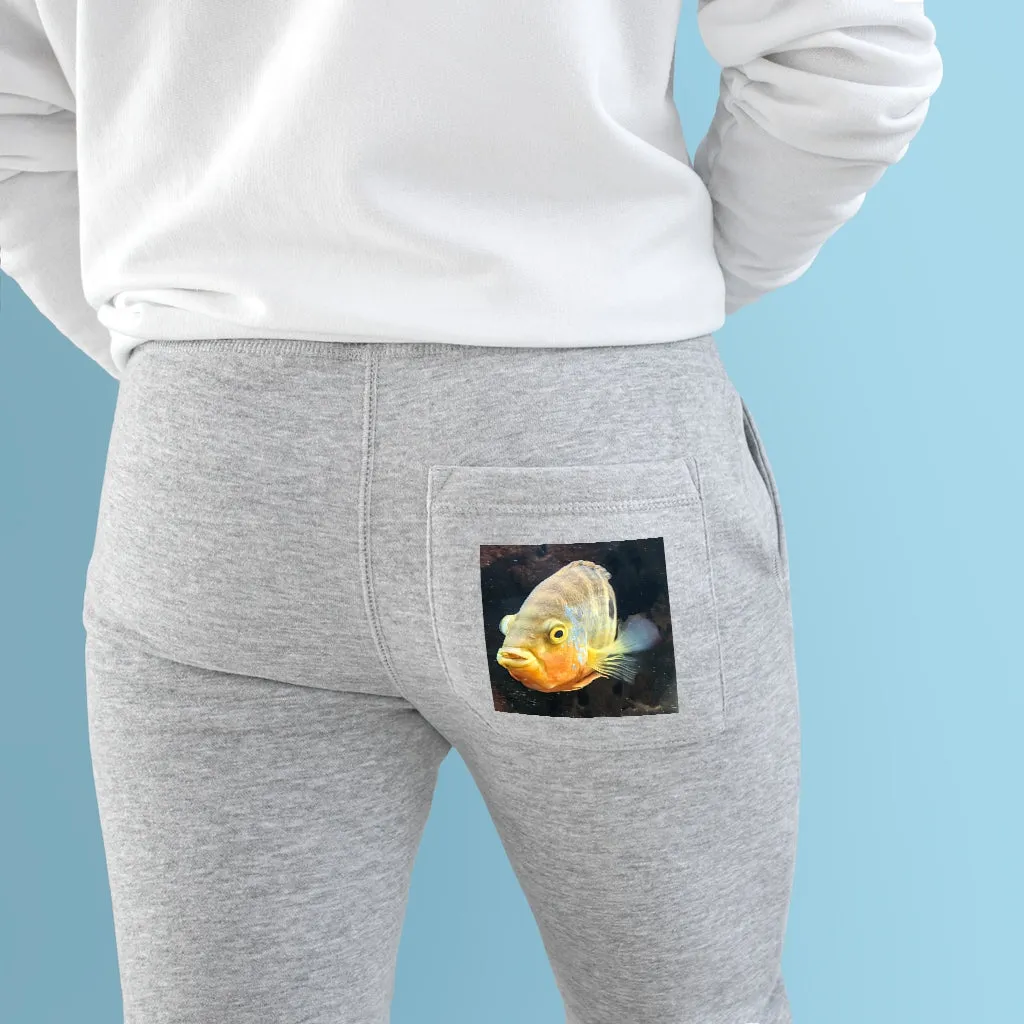 Yellow Orange Fish Premium Fleece Joggers