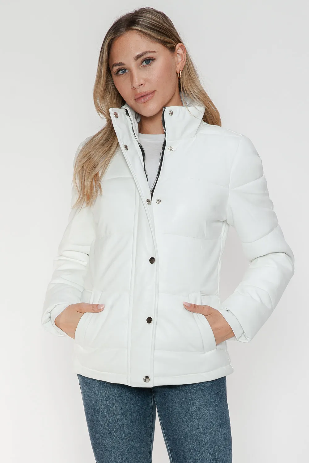 YMI Turtleneck Lightweight Puffer Jacket