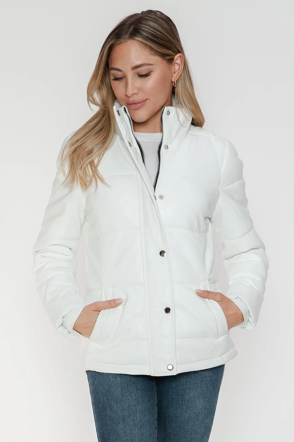 YMI Turtleneck Lightweight Puffer Jacket