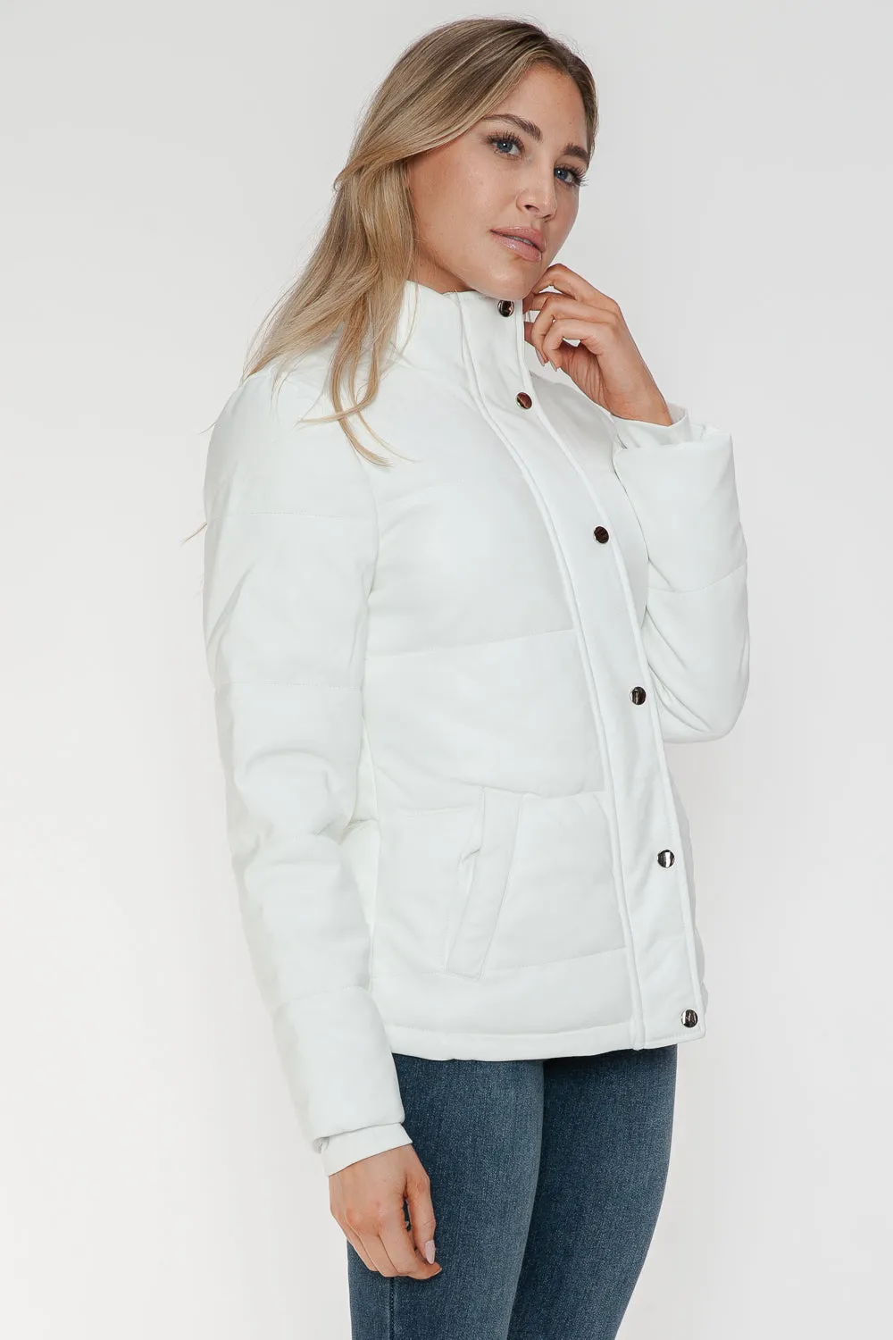 YMI Turtleneck Lightweight Puffer Jacket