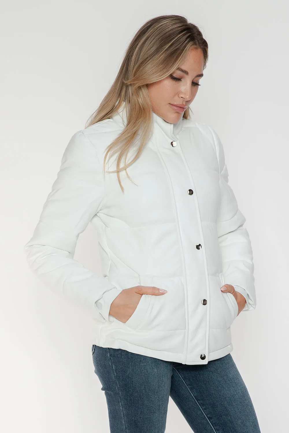 YMI Turtleneck Lightweight Puffer Jacket