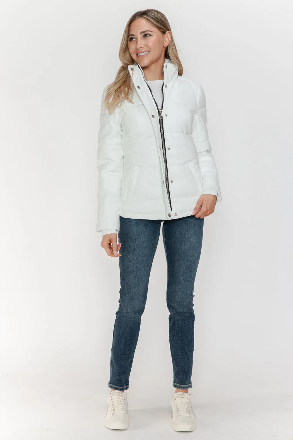 YMI Turtleneck Lightweight Puffer Jacket