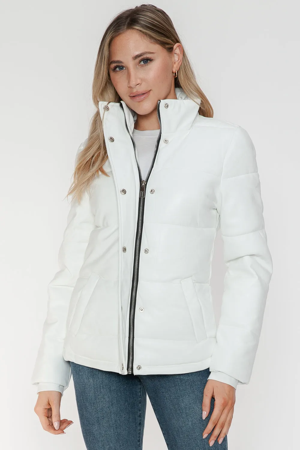 YMI Turtleneck Lightweight Puffer Jacket